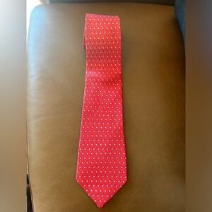 Salvatore Ferragamo red lady bug neck tie necktie new